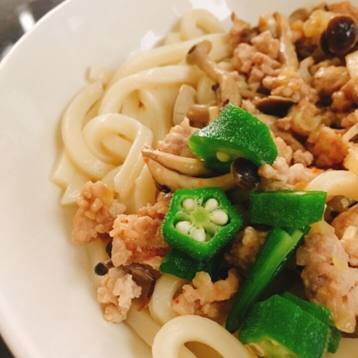 ひとりランチに！簡単肉みそうどん